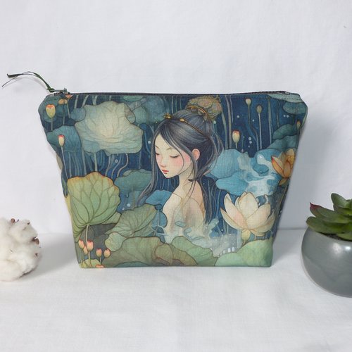 Pochette en tissu japonais, pochette de sac