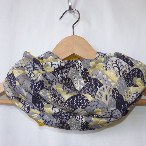 Snood femme deux tours, snood double tour