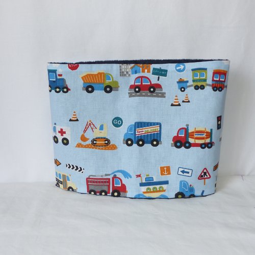 Snood enfant camions et voitures, écharpe enfant