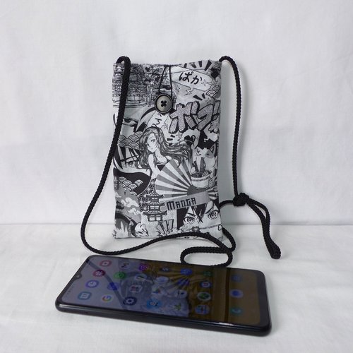 Pochette pour téléphone portable en tissu japonais, étui portable