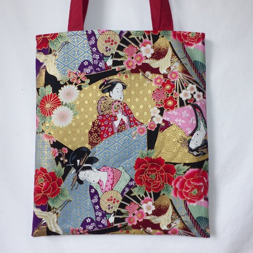 Sac en tissu japonais, tote bag en tissu japonais