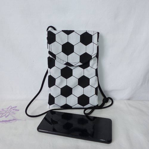 Pochette téléphone portable imprimé football