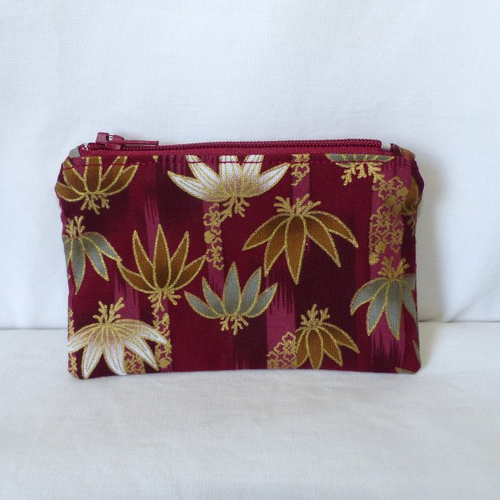 Porte-monnaie en tissu japonais, pochette pour cartes