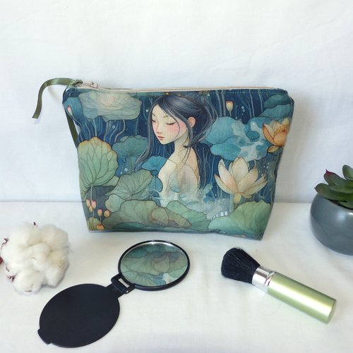 Pochette zippée multifonction esprit japonais