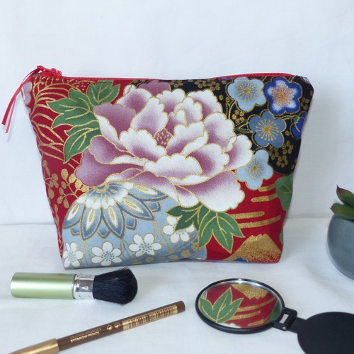 Pochette en tissu japonais, trousse multifonction