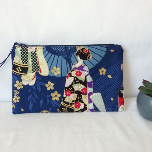 Pochette en tissu japonais