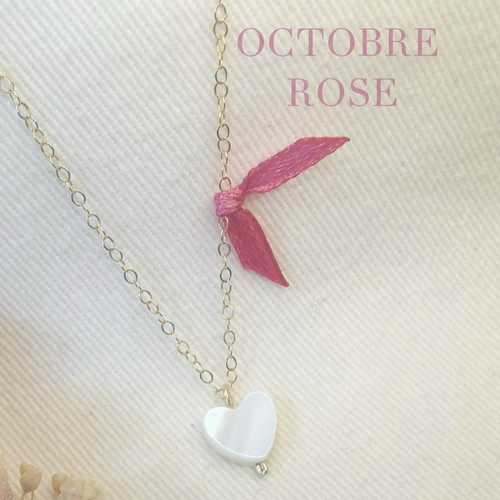 Collier  ~ coeur espoir ~ gold filled or 14k