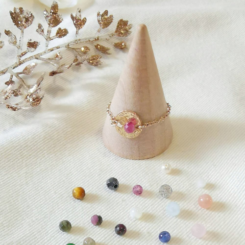 Bague chainette ~ lumina  ~  gold filled or 14k   brillesurmoi