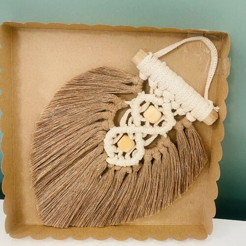 Feuille en macramé