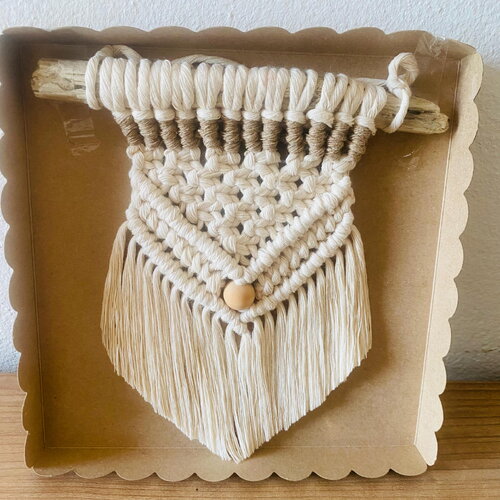 Coffret fanion macramé