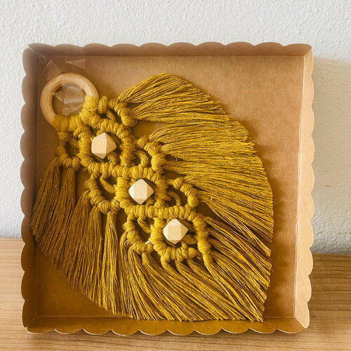 Coffret feuille macramé