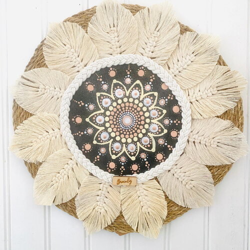 Mandala macramé dot painting