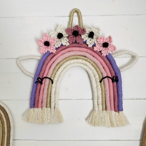 Licorne en macramé