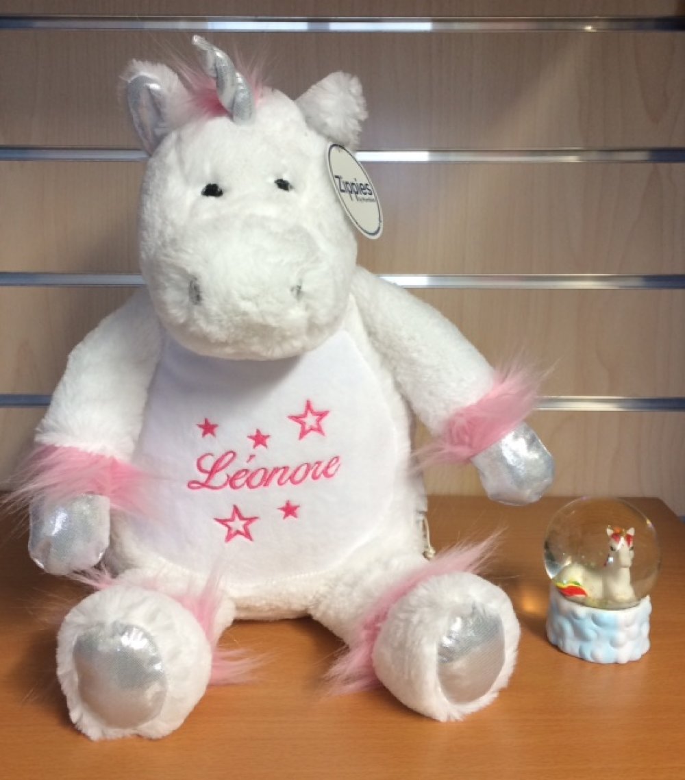 peluche licorne personnalisable