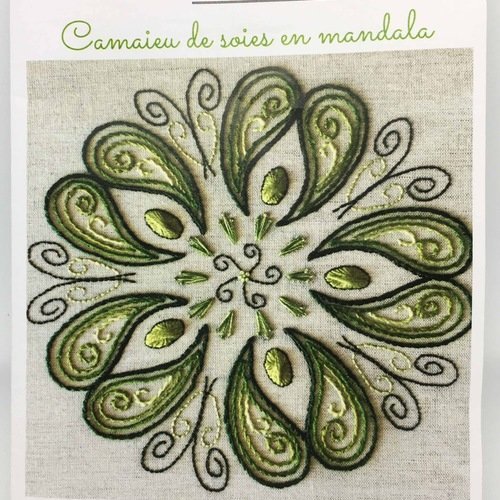 Kit "camaïeu de soies den mandala " fiche technique