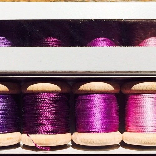 Pack de découverte soie perlée  violet
