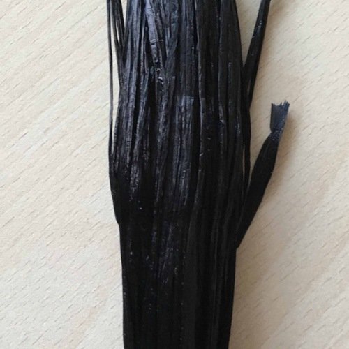 Raphia irisé couleur noir