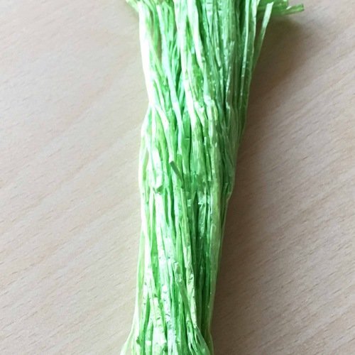 Raphia irisé couleur vert