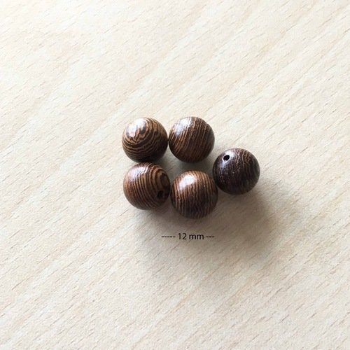 Perles en bois "ailes de poulet"  12 mm 