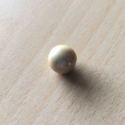 Jolie perle magique 14 mm  couleur  écru