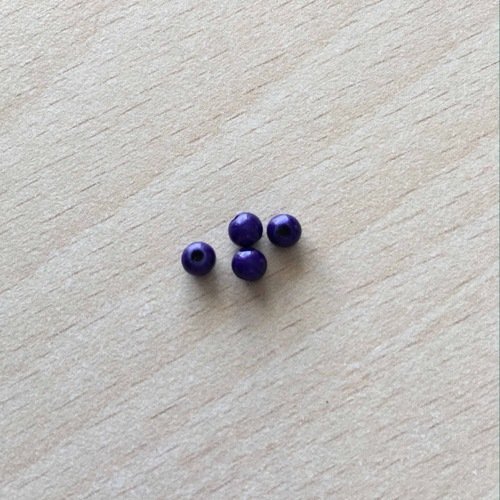 Lot de jolie perles magiques 4 mm  couleur  bleu