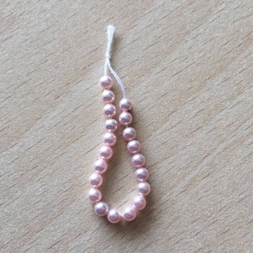 Sachet de perles de swarovski  couleur roseline