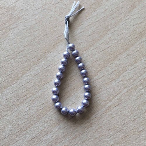 Sachet de perles de swarovski  couleur lavender