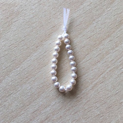 Sachet de perles de swarovski  couleur white