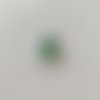 Joli petit bouton "coccinelle " vert  taille:  15 mm 