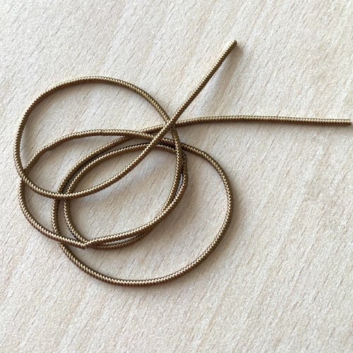 Cannetille spirale antique gold mat  : ressort métallique 1,5 mm