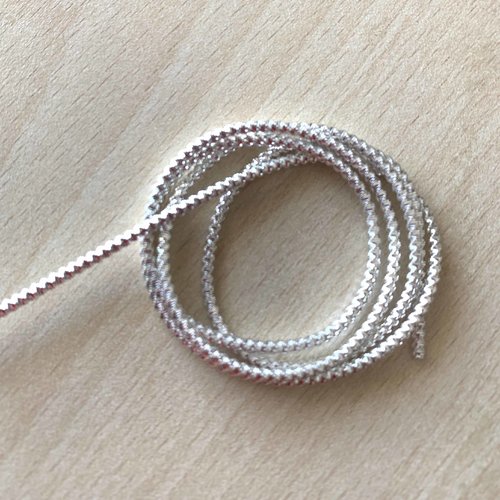 Cannetille spirale argent : ressort métallique 2 mm