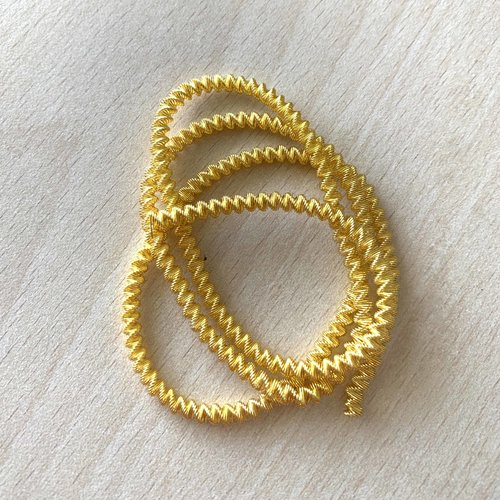 Cannetille spirale or : ressort métallique 4 mm