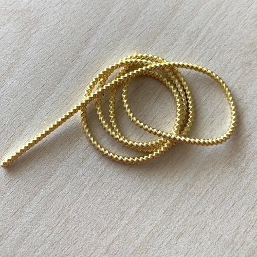 Cannetille spirale or jaune  : ressort métallique 2 mm