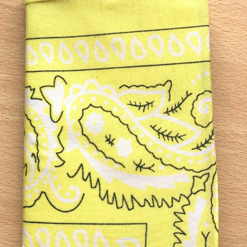 Carnet de notes bandana jaune