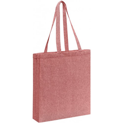 Shopping bag ou tote bag à customiser broadway"  rouge chiné avec fond