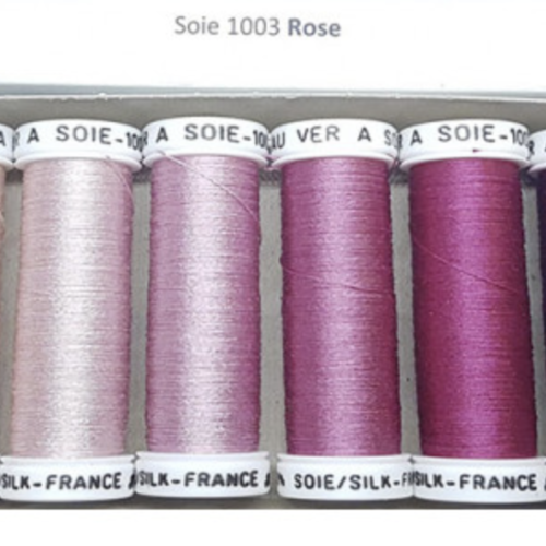 Pack de fils de soie 1003 "rose "
