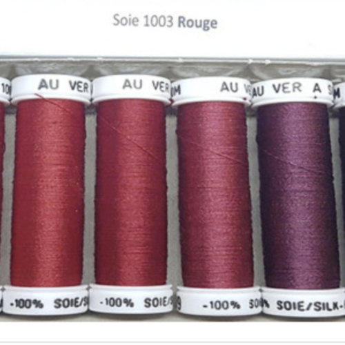 Pack de fils de soie 1003 "rouge "