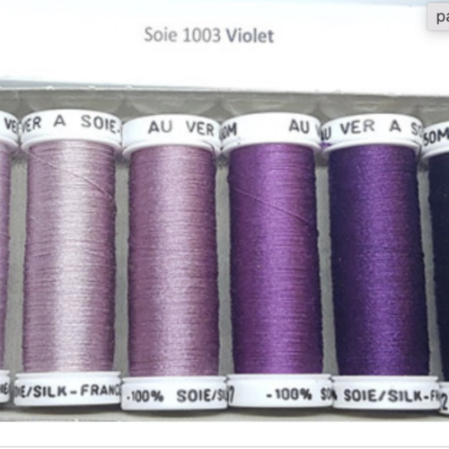 Pack de fils de soie 1003 "violet"