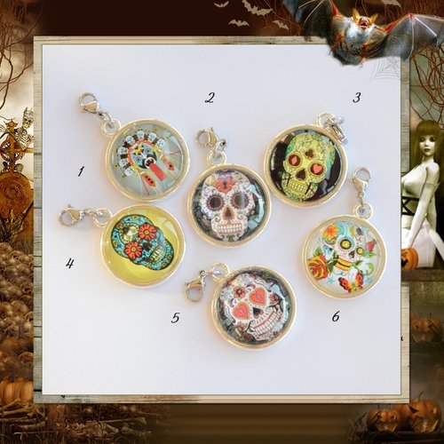 Charms tête de mort mexicaine