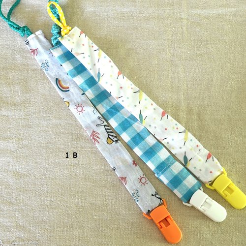 Attaches tétine unique lot de 3