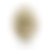 Broche épingle " portrait de léonard de vinci " cabochon rétro vintage verre 