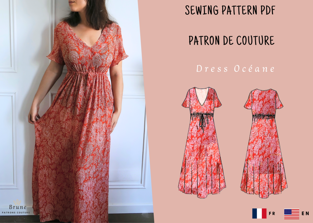 Patron couture Robe de soirée Femme Redy - patron couture pdf
