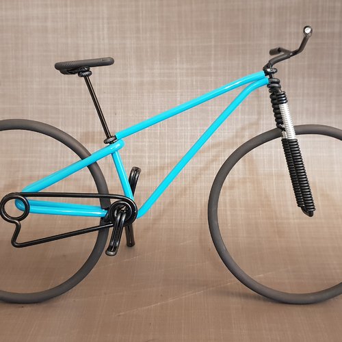 Vélo vtt miniature en fil aluminium