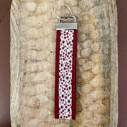 Porte clés dragonne 100% coton imprimé