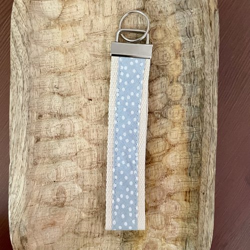 Porte clés dragonne 100% coton imprimé
