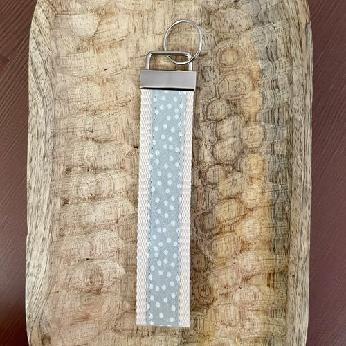 Porte clés dragonne 100% coton imprimé