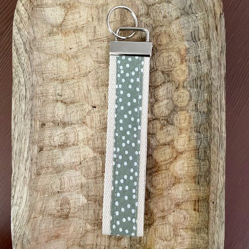 Porte clés dragonne 100% coton imprimé