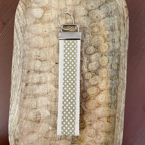 Porte clés dragonne 100% coton imprimé