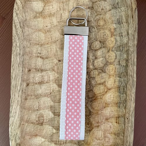 Porte clés dragonne 100% coton imprimé