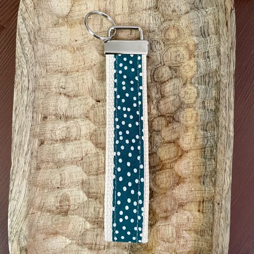 Porte clés dragonne 100% coton imprimé